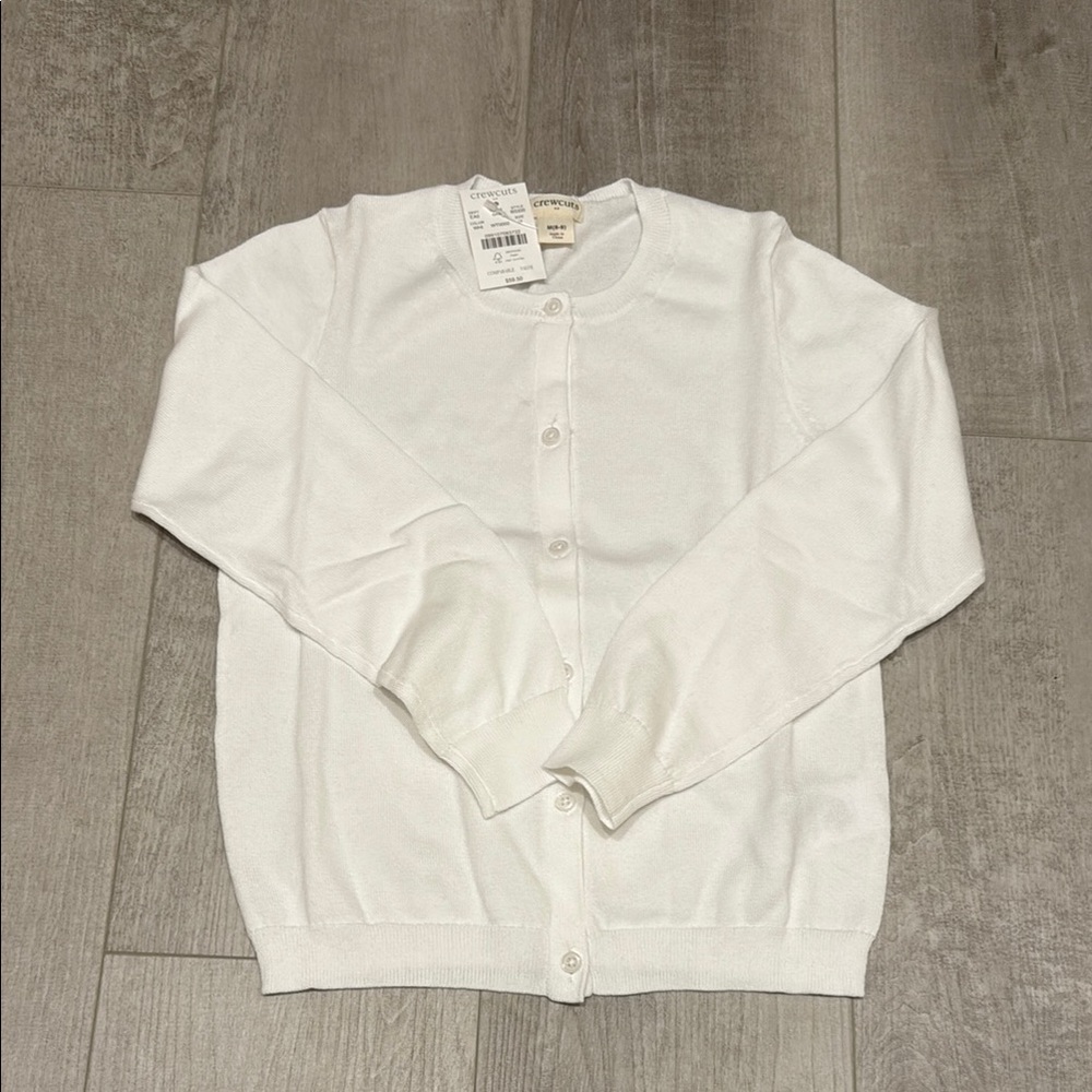 J. Crew Classic White Girl’s Cotton Sweater